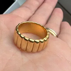 アクセサリー MEJURI Charlotte Bold Ring 18k Gold Vermeil Charlotte Bold Ring - Jewelry | Mejuri